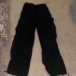Muv Activewear Black Parachute Pants